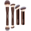 MAANGE 4 PCS Makeup Brush Set, Double-ended Kabuki Brush Contour
