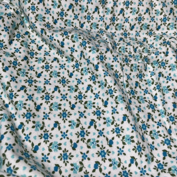 unknown vntg cotton flannel fabric 36" wide x 1/2 yd