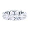 OMRANII Cubic Zirconia Size-9 Cushion Cut CZ Full Eternity Wedding