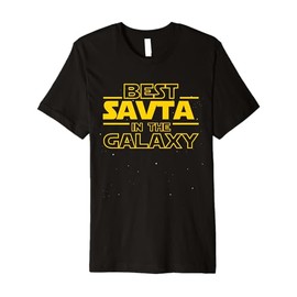 Best SAVTA in The Galaxy | Grandma in Hebrew Funny Gifts Premium T-Shirt