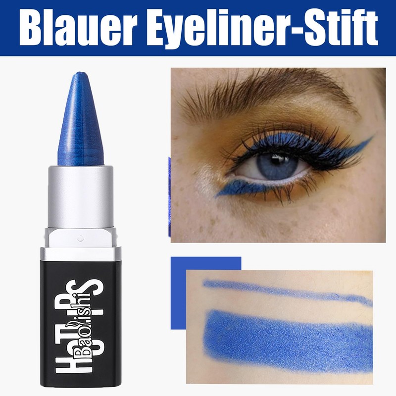 Eyeliner Cream, Waterproof Eyeliner Black & Blue, Waterproof Matte Eyeliner