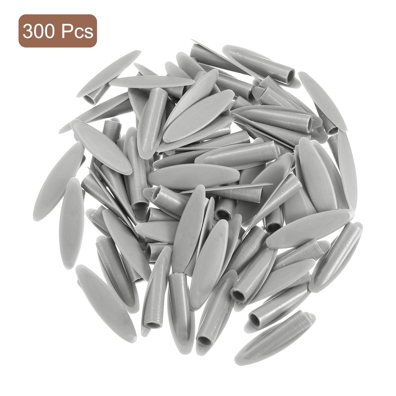 sourcing map 300Pcs Plastic Pocket Hole Plugs, 9mm Slant Hole
