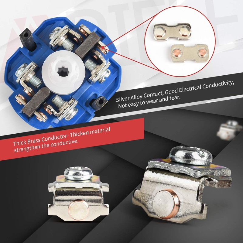 APIELE Changeover Selector Switch 63A 3 Position 16 Terminals Poles