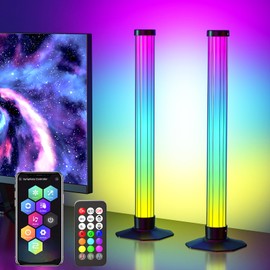 360° Smart Light Bar, Crystal Ambient Mood Light with 16 Million Colors, 213 Preset & 8 Scene Modes, Music Sync, Sound Active, 3 Modes Control RGB & IC Colorful Backlight for TV/Monitor/Gaming/Room