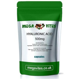 HYALURONIC Acid Capsules 500mg x 180 - MEGAVITES AMINOLAB