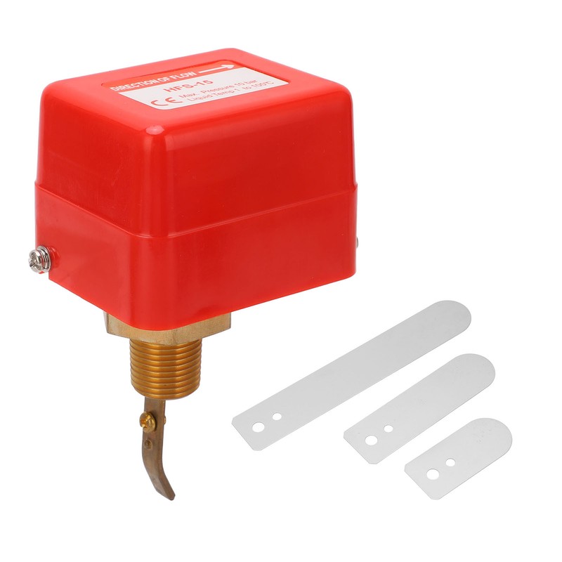 Water Flow Switch Paddle Control Brass SPDT Contacts 15A Flow