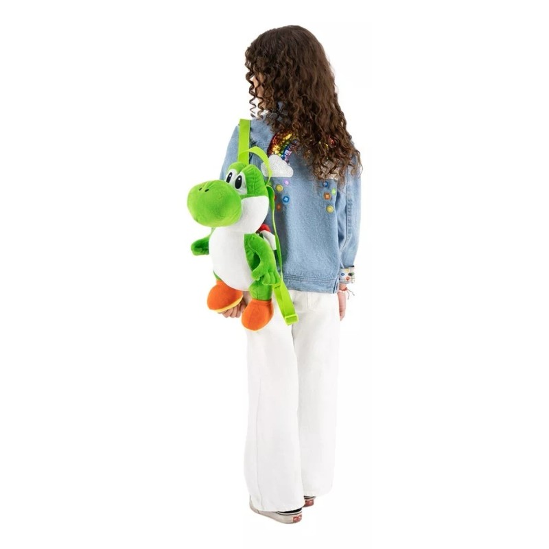 Bioworld Mochila Yoshi Peluche Infantil De Viaje Para Niño Color