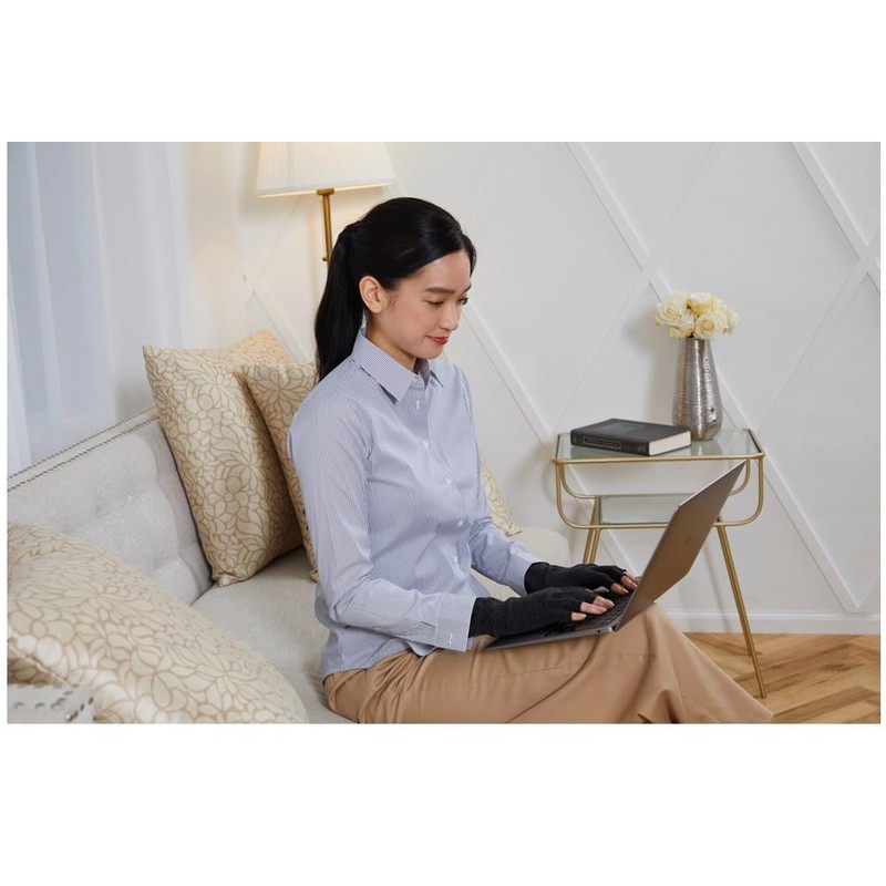 Sunayama Inner Gloves (Finger Cut Type), Black