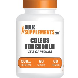 BulkSupplements Coleus Forskohlii Extract Capsules 60 Count Natural Nutritional Supplement