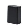 ideaco TUBELOR Medium Flap Trash Can with Lid, Black, 0.8