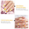 Vaguelly 8 Sheets Sunflower Nail Decals Water Transfer Stickers for