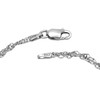 Singapore Bracelet 925 Sterling Silver Rhodium-Plated 2.4 mm Wide Choice