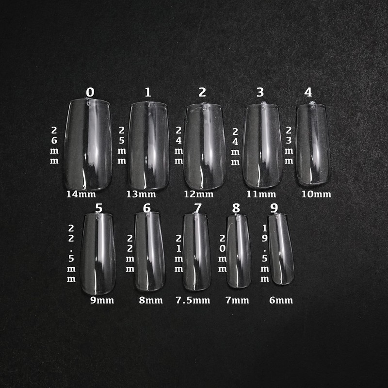 Apres Gel-X Nail Extensions Natural Square Long Soft Gel Tips