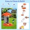 Hummingbird Feeder with Camera for Outdoor - 2K QHD Video,