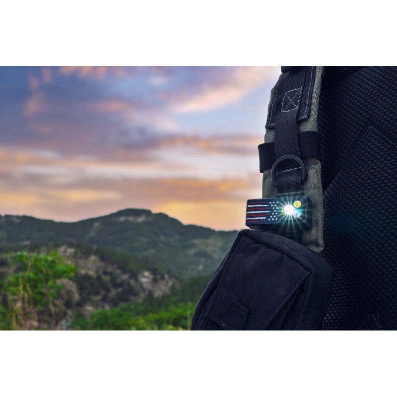 Olight Oclip Ultra Stars & Stripes Clip-On Light, Flood, Spot,