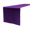 LA Linen Polyester Poplin Table Runner 14 by 108-Inch, Purple,