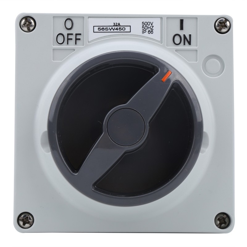 Outdoor Waterproof Switch Socket Isolation Dustproof Rotary OnOff Buttons Indicators