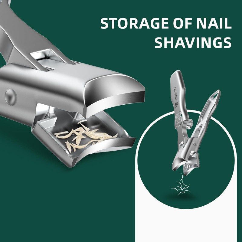 German Nail Clippers for Men Thick Nails, VANWIN Toenail Clippers