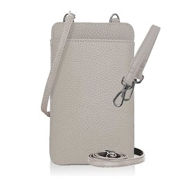 Giselle Women's Crossbody Bag, Shoulder Bag, Smartphone Pouch, Small, Wallet Shoulder Bag, Coin Purse, Lightweight,, Gray / grain gray [strap included]