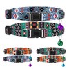 Cat Collar Breakaway 2PCS Adjustable Pattern Tribal Aztec Southwest Safety Pet Collars for Cats Kitten (Aztec + Tribal)