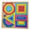 Baby Blocks Stacking Puzzle Set Colorful Wooden Building Blocks Educational