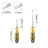 QUARKZMAN #2(PH2) Phillips 6.3 mm Slotted Screwdriver x 1 Piece