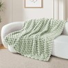 Whale Flotilla Cuddly Blanket, Fluffy Blanket with 3D Jacquard Pattern,