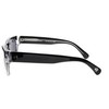 Tres Noir Men's Upstart Square Sunglasses, Black & Clear, 54