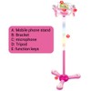 Kids Karaoke Machine with Double Microphones Adjustable Stand Music Play