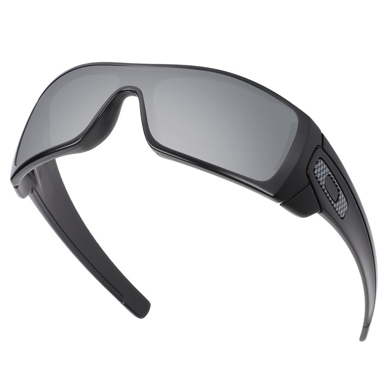 4 Pair Polarized Replacement Lenses for Oakley Batwolf - Black+Blue+Silver+Red