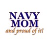 CafePress Navy Mom & Proud of It Oval Sticker Oval