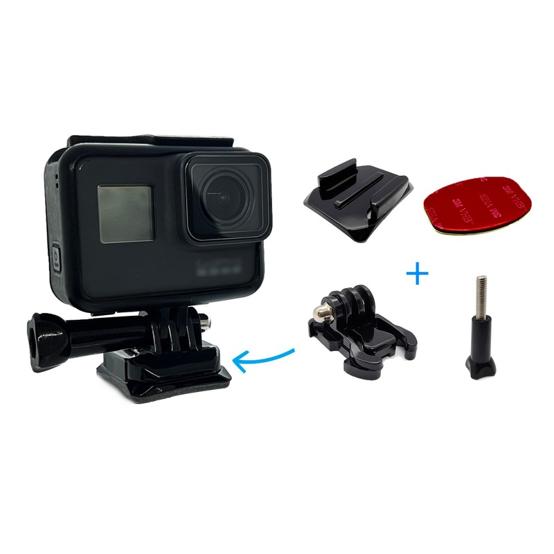JINGXIN Helmet Mounts for GoPro,Flat Curved Helmet Adhesive Sticky Mounting