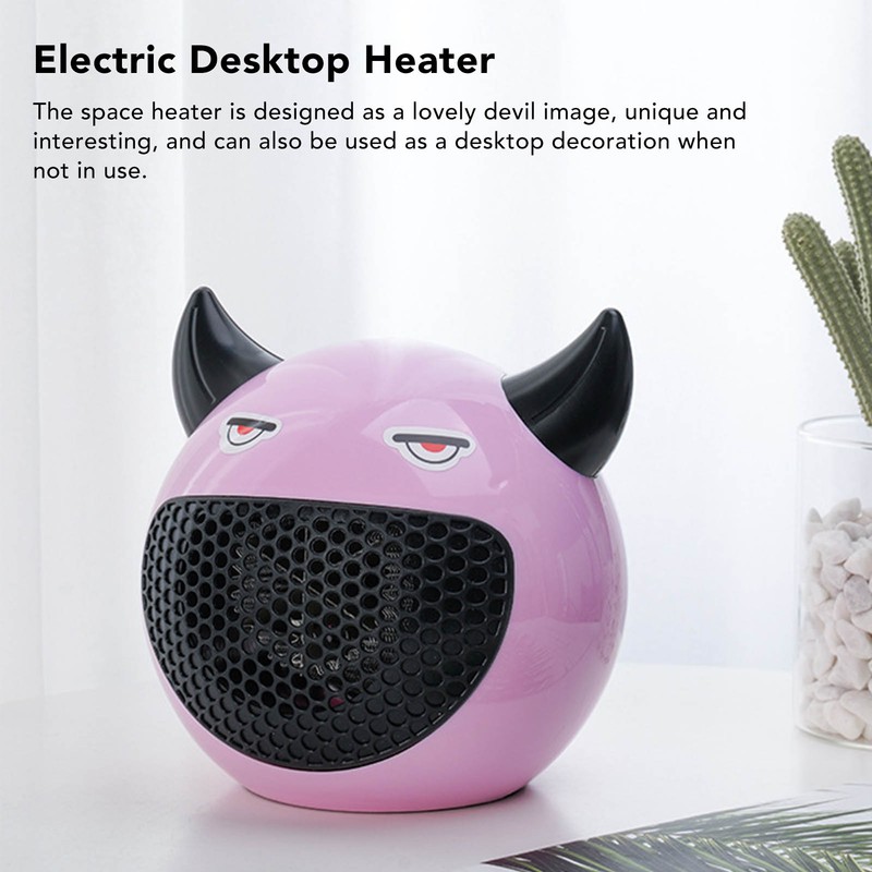 Mini Heater Rapid Heating Constant Temperature Cute Devil Shape Compact