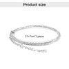 SJUIEO S925 Silber Damen Fußkettchen, wasserdichtes Fußkettchen-Set, Damen-Doppelschicht-Fußkettchen, Armband, Schmuckgeschenk