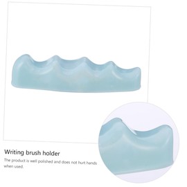 Tofficu Calligraphy Brush Rest Chinese Brush Rack Elegant Wave Design Lightweight Odorless