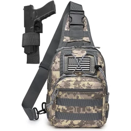 ATBP Small Tactical Sling Bag For Men With Holster Military EDC Shoulder Bag CCW Crossbody Bag 7 Liters