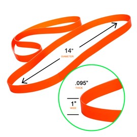 2 Pack 14 inch Urethane BandSaw Tire Fits for Jet JWBS-14DXPRO JWBS-14CS JWBS14OS Powermatic PWBS-14 PWBS-14CS Grizzly G0457 G0555 G0555P G0555X G0580 T21005 G1019 G1019Z