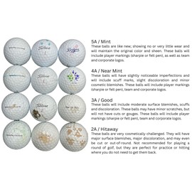 Golf Ball Planet Warbird Used Golf Balls for Callaway 4A/Near Mint (50 Pack)