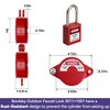 Boviisky Gate Valve Lockout with Safety Padlock, Red Outdoor Faucet