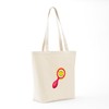 CafePress Baby Rattle Toy Tote Bag Reusable Natural Beige Canvas