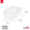 IRIS USA 20-Pack Storage Bins with Lids, 6 Quart, Shoe