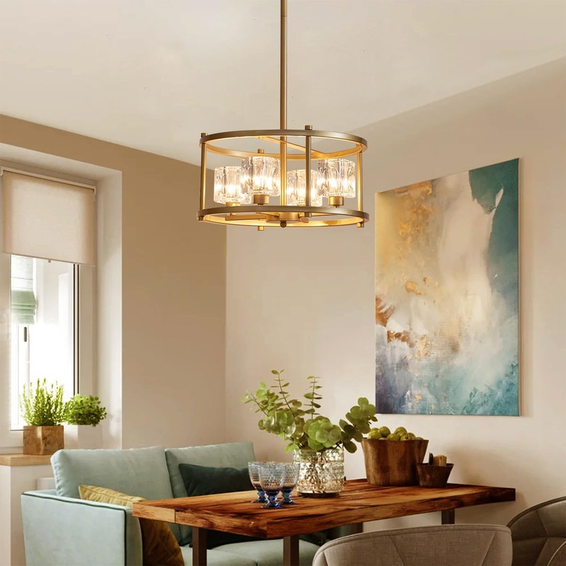 Majhoiw Modern Gold Chandeliers for Dining Room Over Table, Farmhouse