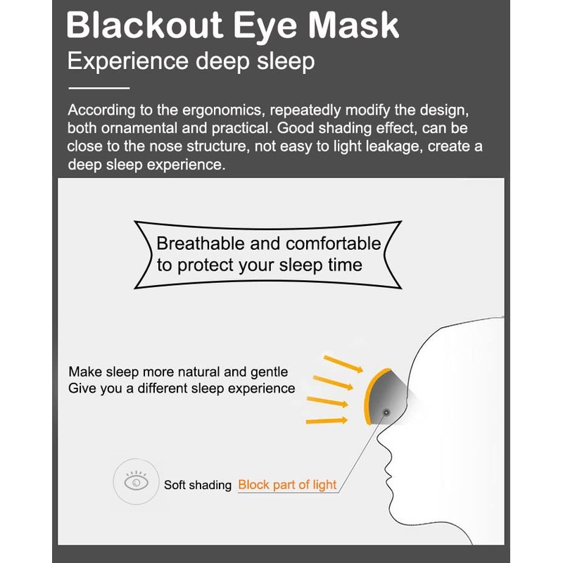 AKOAK 10 Pieces Game Party Sleep Travel Eye Mask, Lightweight