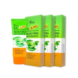 [2+1] Ikel Soothing & Moisture Aloe Vera Sunblock (70ml) Sunscreen Sunblock Sun Balm SPF50+ PA+++