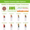 Syston 18/8 Fire Alarm Burglar Station Security Control Cable Wire-CL3R