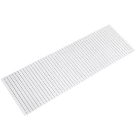 Bamboo Bath Mat Bathroom Runner Long Large Rugs Floor Wood Shower Bathtub Waterproof Non Slip Accessories 16x48 Inch Easy to Clean, White Bamboo, 1 pc