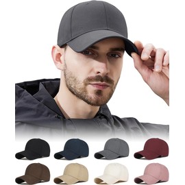 DINIVOO Men's Cap (Perfect for Sun Shade and UV Protection) UV Protection, Men's Cap, Solid, Simple, Stylish, Baseball Cap, Golf Hat, Outdoor, Adjustable, One Size Fits Most, Can Be Used All Year