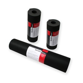 DuraLux Trimmable, Non-Adhesive, Non-Slip, Dual Use Black Shelf Liner | Black, 20" X 10' Roll | Felt-Side for Beautiful Display or Vinyl-Side for Heavy Duty | Durable, Waterproof & Moisture Wicking