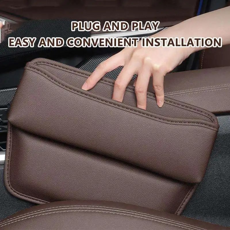 Car Seat Gap Filler Organizer – Leather Car Seat Gap