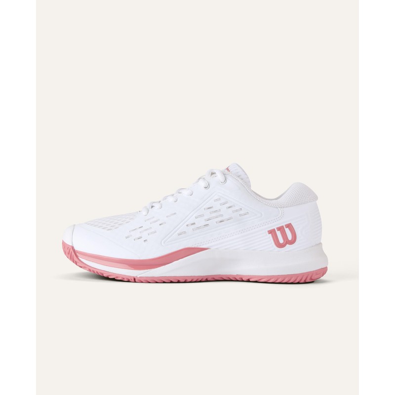 Wilson Unisex Children's Rush Pro Ace Jr Trainers, White Mauveglow